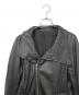 中古・古着 RICK OWENS (リックオウエンス) ラムレザーライダースジャケット ブラック サイズ:XS：13000円