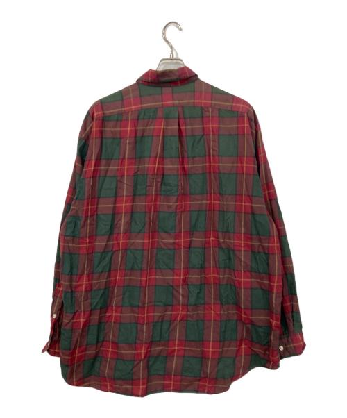 RALPH LAUREN（ラルフローレン）RALPH LAUREN (ラルフローレン) BLAKEチェックBDシャツ レッド サイズ:XXLの古着・服飾アイテム