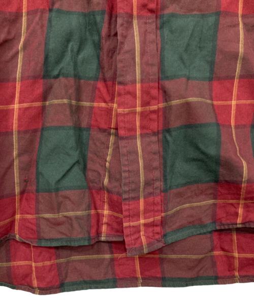 RALPH LAUREN（ラルフローレン）RALPH LAUREN (ラルフローレン) BLAKEチェックBDシャツ レッド サイズ:XXLの古着・服飾アイテム