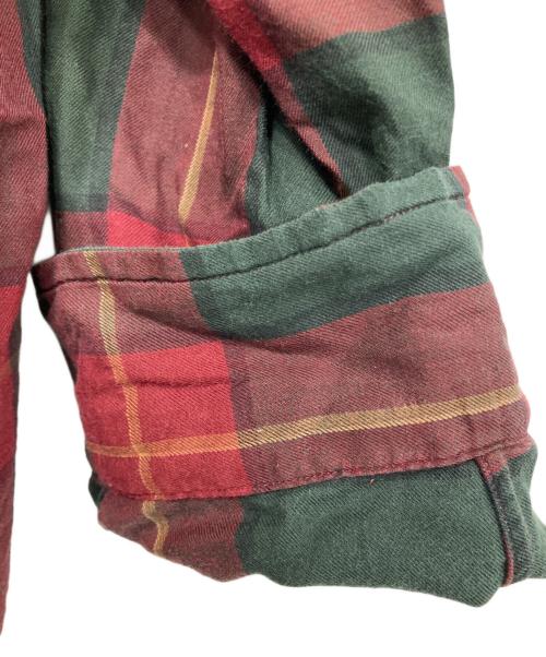 RALPH LAUREN（ラルフローレン）RALPH LAUREN (ラルフローレン) BLAKEチェックBDシャツ レッド サイズ:XXLの古着・服飾アイテム