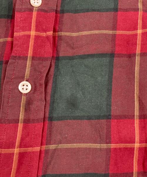 RALPH LAUREN（ラルフローレン）RALPH LAUREN (ラルフローレン) BLAKEチェックBDシャツ レッド サイズ:XXLの古着・服飾アイテム