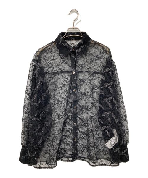 HARE（ハレ）HARE (ハレ) レースシャツ ブラック サイズ:Fの古着・服飾アイテム