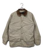 WOOLRICHウールリッチ）の古着「襟レザーハンティングジャケット」｜ベージュ