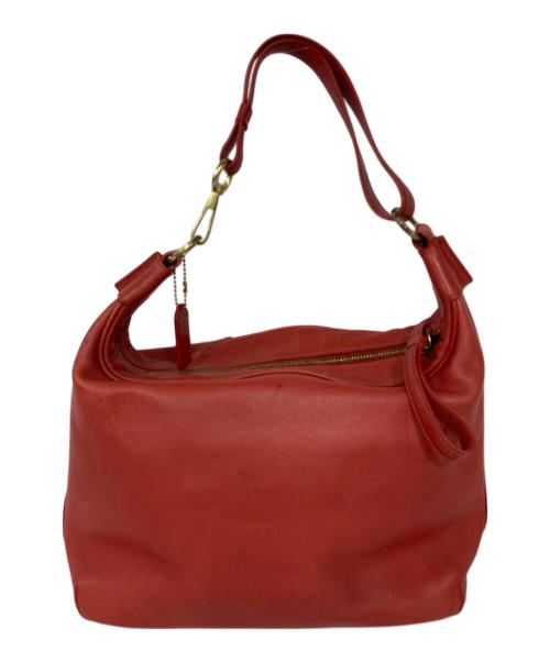 COACH（コーチ）COACH (コーチ) レザーワンショルダーバッグ レッドの古着・服飾アイテム