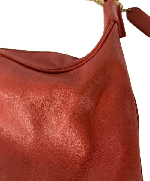 COACH（コーチ）COACH (コーチ) レザーワンショルダーバッグ レッドの古着・服飾アイテム