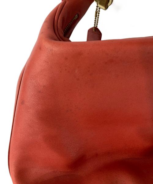 COACH（コーチ）COACH (コーチ) レザーワンショルダーバッグ レッドの古着・服飾アイテム