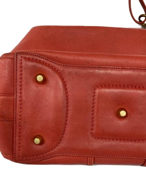 COACH（コーチ）COACH (コーチ) レザーワンショルダーバッグ レッドの古着・服飾アイテム