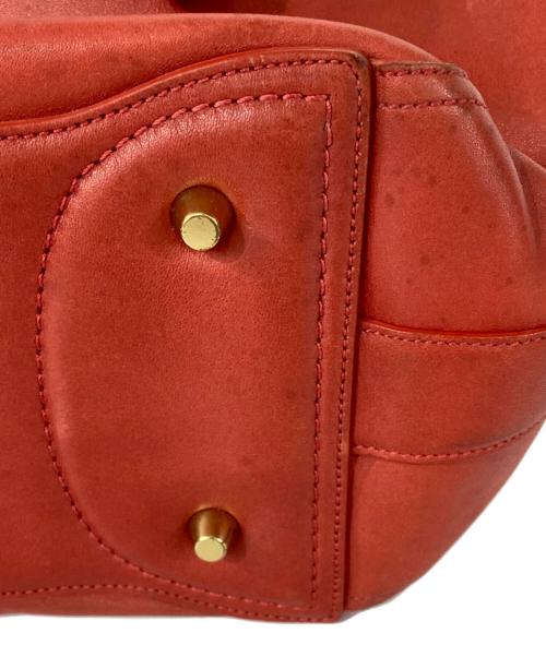 COACH（コーチ）COACH (コーチ) レザーワンショルダーバッグ レッドの古着・服飾アイテム