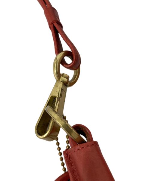 COACH（コーチ）COACH (コーチ) レザーワンショルダーバッグ レッドの古着・服飾アイテム