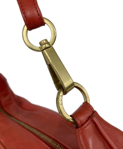 COACH（コーチ）COACH (コーチ) レザーワンショルダーバッグ レッドの古着・服飾アイテム