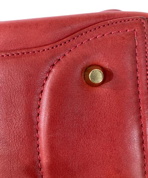 COACH（コーチ）COACH (コーチ) レザーワンショルダーバッグ レッドの古着・服飾アイテム