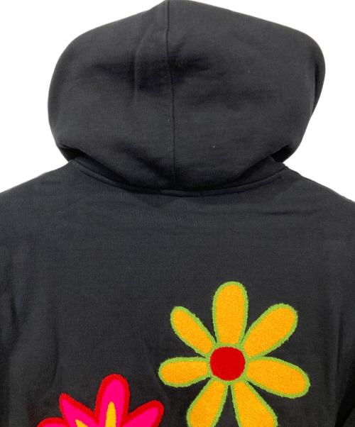 X-LARGE（エクストララージ）X-LARGE (エクストララージ) FLOWER PULLOVER HOODED SWEAT ブラック サイズ:Mの古着・服飾アイテム