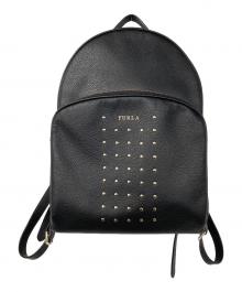 FURLA（フルラ）の古着「スタッズリュック」｜ブラック