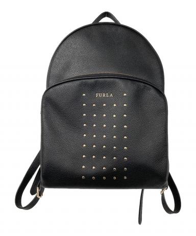 中古・古着通販】FURLA (フルラ) スタッズリュック ブラック｜ブランド 