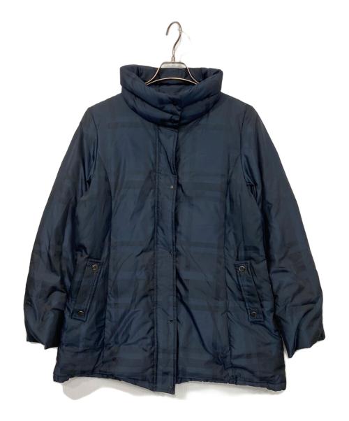 DAKS（ダックス）DAKS (ダックス) ハウスチェックダウンジャケット ネイビー サイズ:42の古着・服飾アイテム
