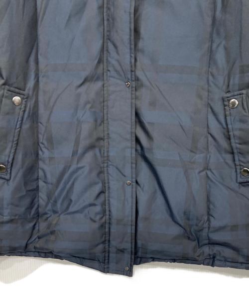 DAKS（ダックス）DAKS (ダックス) ハウスチェックダウンジャケット ネイビー サイズ:42の古着・服飾アイテム