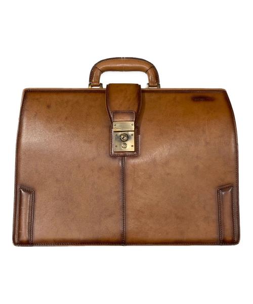 Lo Homme Presse（ロ・オム・プレッセ）Lo Homme Presse (ロ・オム・プレッセ) ダレスバッグ ブラウンの古着・服飾アイテム