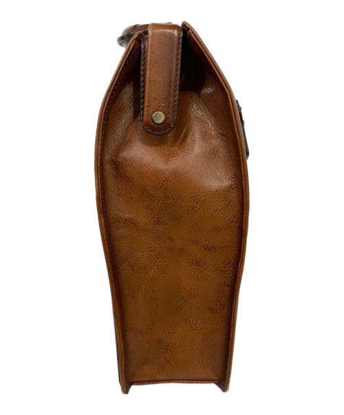 Lo Homme Presse（ロ・オム・プレッセ）Lo Homme Presse (ロ・オム・プレッセ) ダレスバッグ ブラウンの古着・服飾アイテム