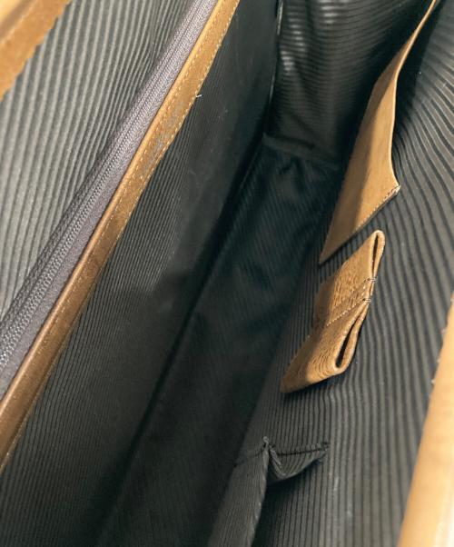 Lo Homme Presse（ロ・オム・プレッセ）Lo Homme Presse (ロ・オム・プレッセ) ダレスバッグ ブラウンの古着・服飾アイテム