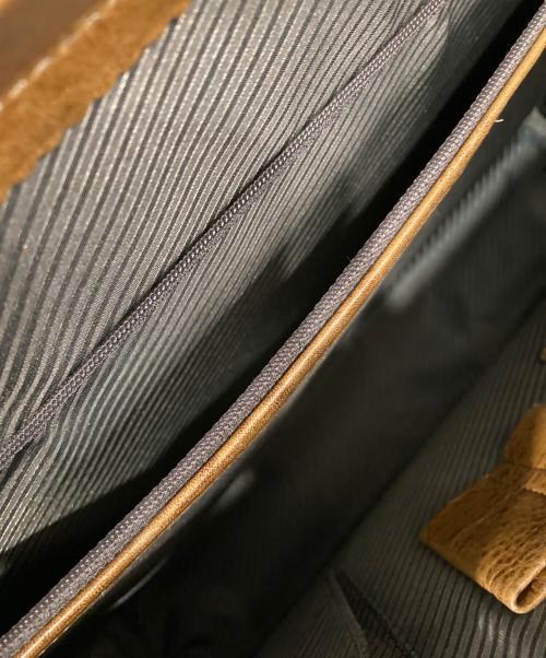 Lo Homme Presse（ロ・オム・プレッセ）Lo Homme Presse (ロ・オム・プレッセ) ダレスバッグ ブラウンの古着・服飾アイテム