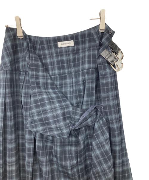 LAGUA GEM（ラグアジェム）LAGUA GEM (ラグアジェム) PLEATS MIDI スカート ネイビー サイズ:Mの古着・服飾アイテム