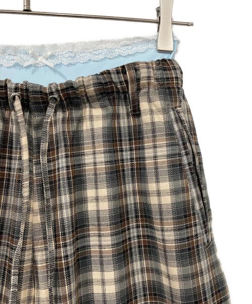 SLY（スライ）SLY (スライ) DOUBLE LOUNGE SLACKS ブラウン サイズ:FREEの古着・服飾アイテム
