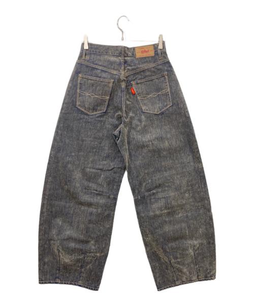 UNGRID（アングリッド）Ungrid (アングリッド) フロッキー起毛カーブデニム グレー サイズ:25inchの古着・服飾アイテム