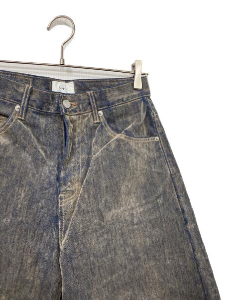 UNGRID（アングリッド）Ungrid (アングリッド) フロッキー起毛カーブデニム グレー サイズ:25inchの古着・服飾アイテム