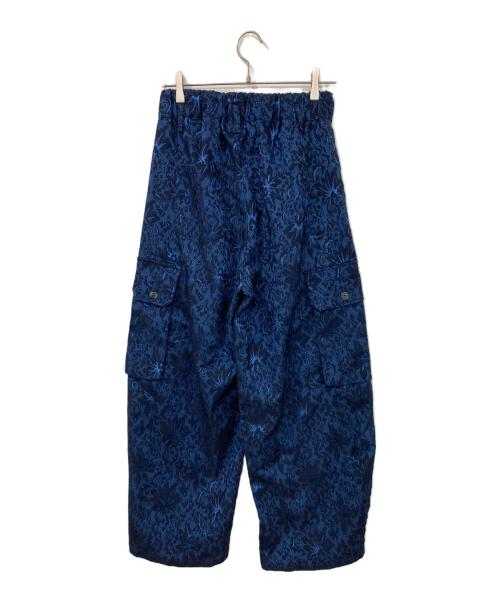 Casper John（キャスパージョン）Casper John (キャスパージョン) Jacquard parachute cargo pants ブルー サイズ:Sの古着・服飾アイテム