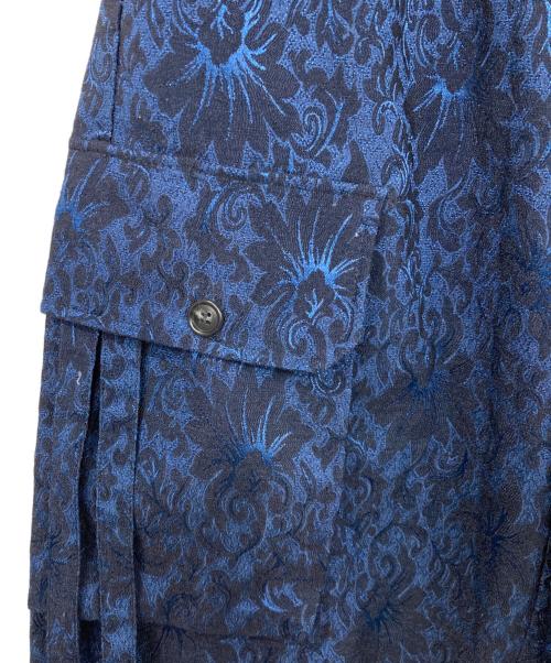 Casper John（キャスパージョン）Casper John (キャスパージョン) Jacquard parachute cargo pants ブルー サイズ:Sの古着・服飾アイテム