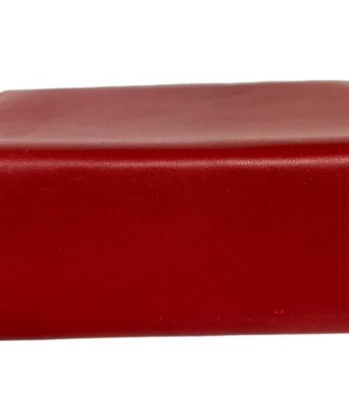 Salvatore Ferragamo（サルヴァトーレ フェラガモ）Salvatore Ferragamo (サルヴァトーレ フェラガモ) ヴァラリボンチェーンショルダーバッグ レッドの古着・服飾アイテム