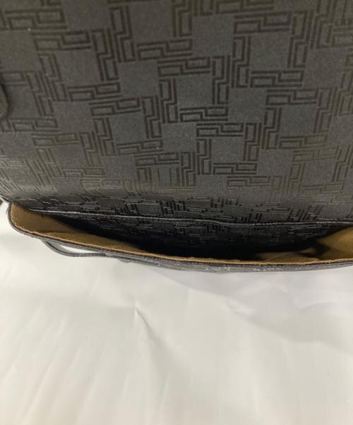 dunhill（ダンヒル）dunhill (ダンヒル) 総柄ブリーフバッグ ブラックの古着・服飾アイテム