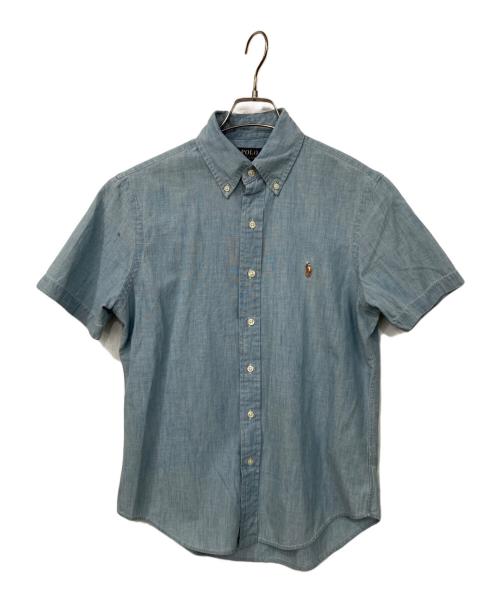 POLO RALPH LAUREN（ポロ・ラルフローレン）POLO RALPH LAUREN (ポロ・ラルフローレン) シャンブレー半袖シャツ インディゴ サイズ:SPの古着・服飾アイテム