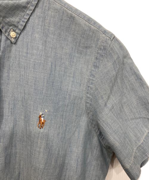 POLO RALPH LAUREN（ポロ・ラルフローレン）POLO RALPH LAUREN (ポロ・ラルフローレン) シャンブレー半袖シャツ インディゴ サイズ:SPの古着・服飾アイテム