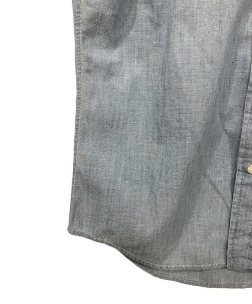 POLO RALPH LAUREN（ポロ・ラルフローレン）POLO RALPH LAUREN (ポロ・ラルフローレン) シャンブレー半袖シャツ インディゴ サイズ:SPの古着・服飾アイテム