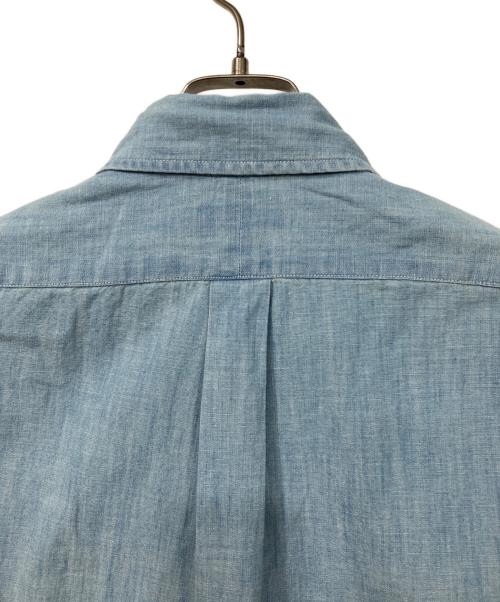 POLO RALPH LAUREN（ポロ・ラルフローレン）POLO RALPH LAUREN (ポロ・ラルフローレン) シャンブレー半袖シャツ インディゴ サイズ:SPの古着・服飾アイテム