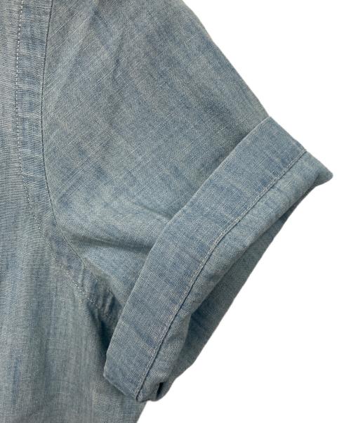 POLO RALPH LAUREN（ポロ・ラルフローレン）POLO RALPH LAUREN (ポロ・ラルフローレン) シャンブレー半袖シャツ インディゴ サイズ:SPの古着・服飾アイテム