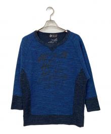 Andy Warhol by HYSTERIC GLAMOUR（アンディーウォーホルバイヒステリックグラマー）の古着「切替ニット」｜ブルー×ネイビー