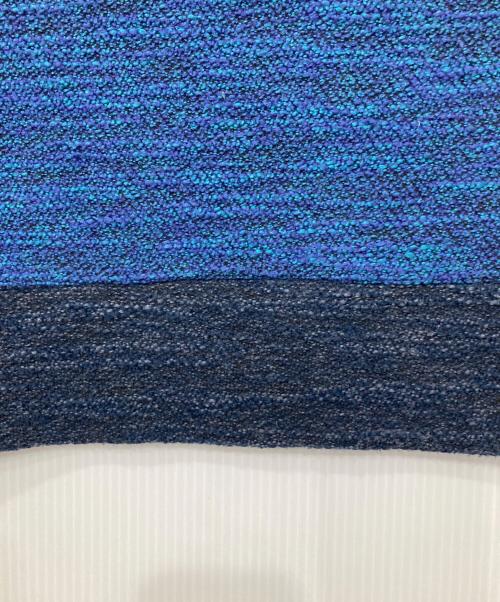 Andy Warhol by HYSTERIC GLAMOUR（アンディーウォーホルバイヒステリックグラマー）Andy Warhol by HYSTERIC GLAMOUR (アンディーウォーホルバイヒステリックグラマー) 切替ニット ブルー×ネイビー サイズ:FREEの古着・服飾アイテム