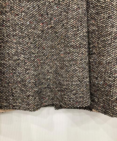 MaxMara（マックスマーラ）MaxMara (マックスマーラ) ベルト付ツイードコート グレー サイズ:42の古着・服飾アイテム