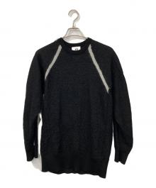 Y-3（ワイスリー）の古着「W CLASSIC SHEER KNIT CREW SWEATER」｜ブラック