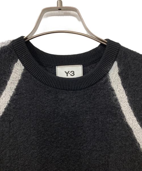 Y-3（ワイスリー）Y-3 (ワイスリー) W CLASSIC SHEER KNIT CREW SWEATER ブラック サイズ:XSの古着・服飾アイテム