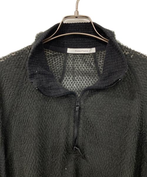 Product Twelve（プロダクトトゥエルブ）Product Twelve (プロダクトトゥエルブ) ポーラテックアルパカハーフジッププルオーバー ブラック サイズ:3の古着・服飾アイテム