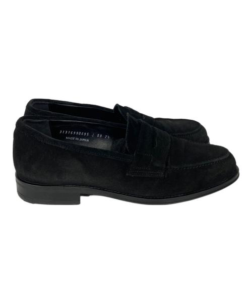 green label relaxing（グリーンレーベルリラクシング）green label relaxing (グリーンレーベルリラクシング) スウェードローファー ブラック サイズ:7 1/2の古着・服飾アイテム