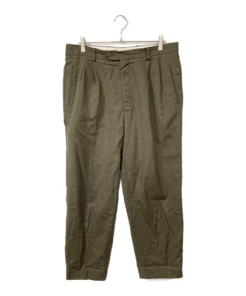oliver VALENTINO（オリバー ヴァレンティノ）oliver VALENTINO (オリバー ヴァレンティノ) ウールスラックス オリーブ サイズ:54の古着・服飾アイテム