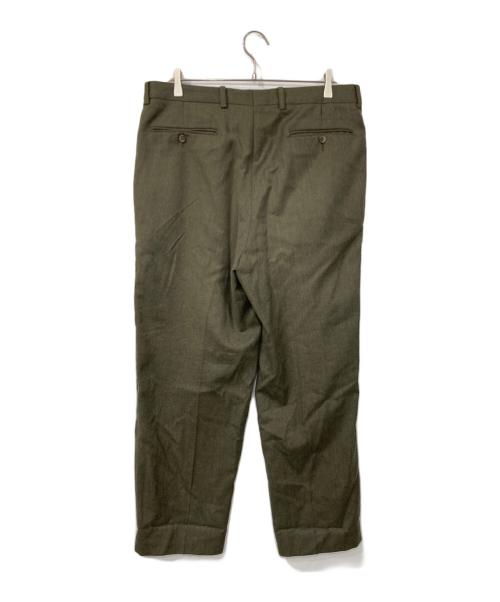 oliver VALENTINO（オリバー ヴァレンティノ）oliver VALENTINO (オリバー ヴァレンティノ) ウールスラックス オリーブ サイズ:54の古着・服飾アイテム
