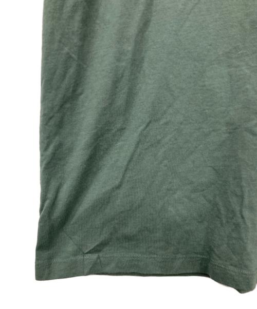 maison kitsune（メゾンキツネ）MAISON KITSUNE (メゾンキツネ) LINE (ライン) Tシャツ グリーン サイズ:XSの古着・服飾アイテム