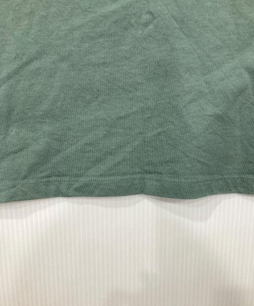 maison kitsune（メゾンキツネ）MAISON KITSUNE (メゾンキツネ) LINE (ライン) Tシャツ グリーン サイズ:XSの古着・服飾アイテム