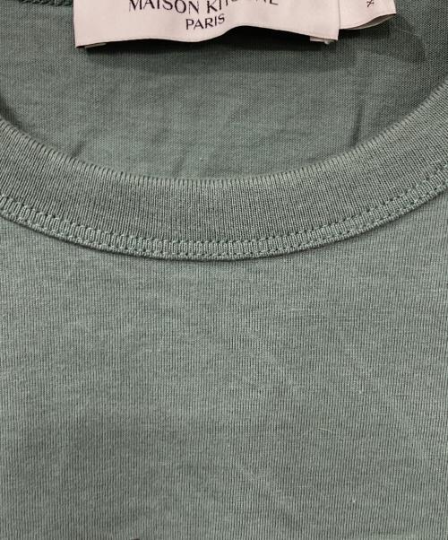 maison kitsune（メゾンキツネ）MAISON KITSUNE (メゾンキツネ) LINE (ライン) Tシャツ グリーン サイズ:XSの古着・服飾アイテム