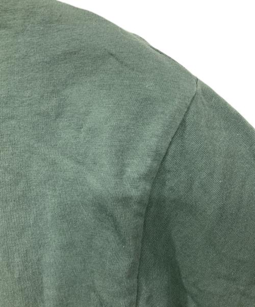 maison kitsune（メゾンキツネ）MAISON KITSUNE (メゾンキツネ) LINE (ライン) Tシャツ グリーン サイズ:XSの古着・服飾アイテム